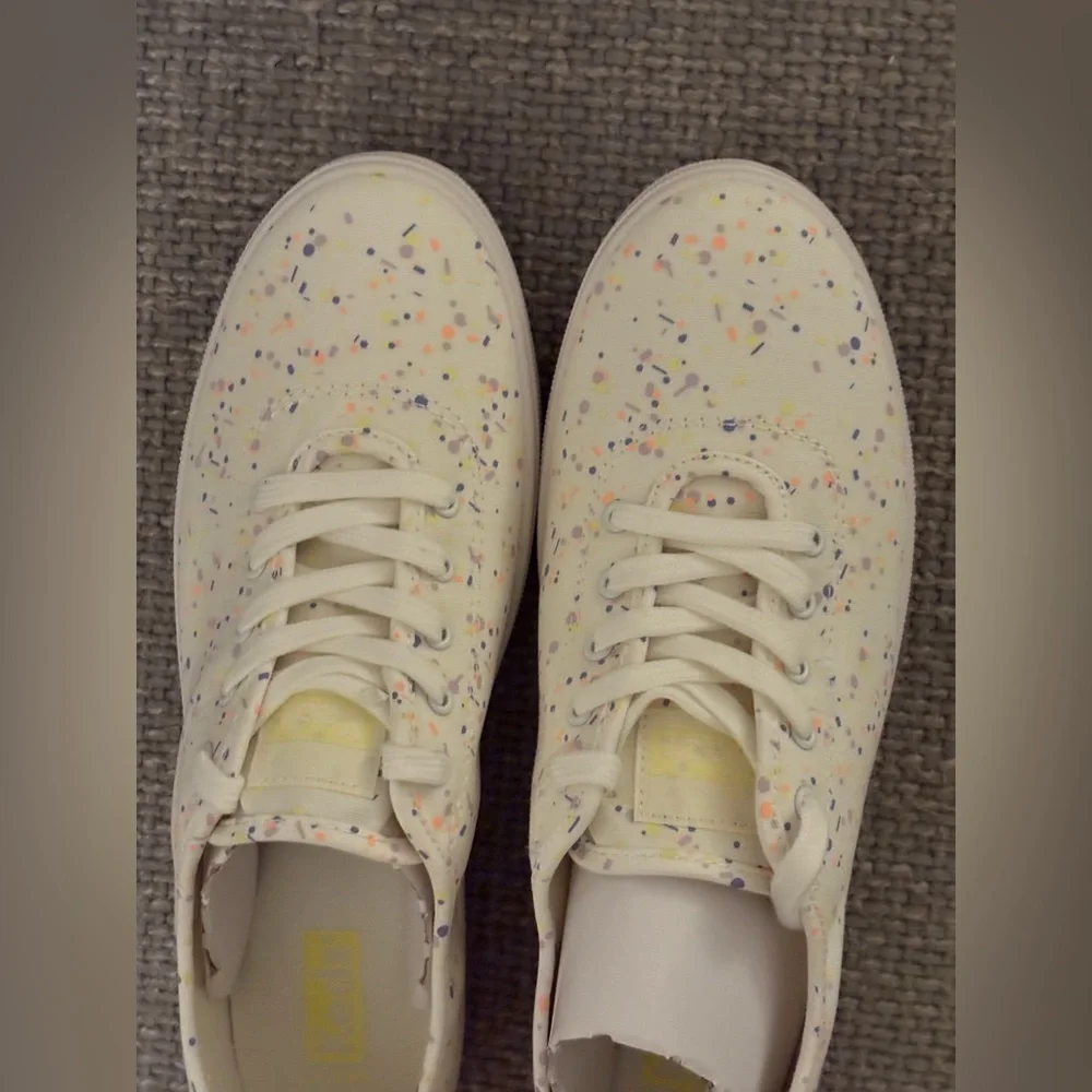Keds Breezie Confetti Canvas Sneakers White Multi 9 Women New in Box WF65867 - Picture 10 of 16